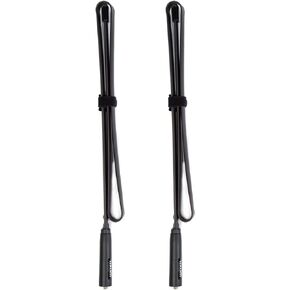 2 Pack-43 بوصة قابلة للطي/هوائي Raido تكتيكي أجهزة اتصال لاسلكية مزدوجة النطاق UV VHF/UHF 144/430Mhz هوائيات اتجاهين موصل راديو لـ Kenwood Baofeng UV-5R UV82 888S F8HP Retevis H777 بواسطة WMM (108 سم)