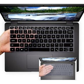 قطعتان من غطاء لوحة المفاتيح لجهاز Dell Latitude 7430 7420 7410 مقاس 14 بوصة، Dell Latitude 5431 5430 5420 14 بوصة/Dell Latitude 7520 15.6 بوصة/Dell Latitude 9000 9420 9430 9510 9520 لوحة مفاتيح أمريكية - وردي + شفاف in Kuwait