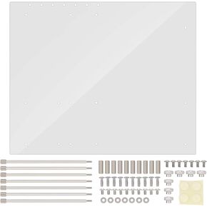 إطار أكريليك Zhiyavex للوحة الأم ATX، إطار شفاف مفتوح، غطاء كمبيوتر أوفرلوك 4 مم حامل قاعدة DIY، مقعد اختبار الكمبيوتر الشخصي، للاختبار أو كسر سرعة المعالج أو اللعب، 330 × 268 مم in Kuwait