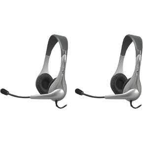 Cyber Acoustics AC-202B Silver Stereo Headset & Microphone in Kuwait