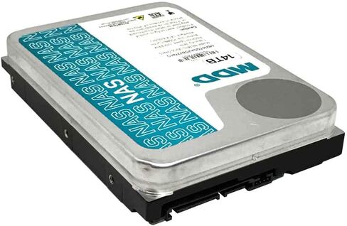 MDD (MD14TSATA25672NAS) 14TB 7200 RPM 256MB Cache SATA 6.0Gb/s 3.5" Internal NAS Hard Drive - 5 Years Warranty (Renewed) in Saudi Arabia