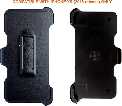 استبدال مشبك حزام AlphaCell متوافق مع حافظة OtterBox Defender Series لهاتف Apple iPhone XR (فقط) - 2 أسود in Saudi Arabia