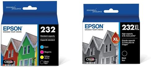 خرطوشة حبر EPSON 232 Claria Ink سوداء عالية السعة (T232XL120-S) تعمل مع WorkForce WF-2930، WF-2950، Expression XP-4200، XP-4205 in Kuwait