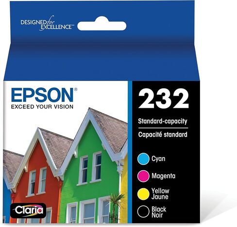 خرطوشة حبر EPSON 232 Claria Ink سوداء عالية السعة (T232XL120-S) تعمل مع WorkForce WF-2930، WF-2950، Expression XP-4200، XP-4205 in Kuwait