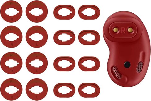 IiEXCEL Galaxy Buds Live محول نصائح سماعات الأذن، 8 أزواج بديلة S / L 2 حجم سيليكون الأذن نصائح براعم الجناح تناسب في حالة متوافقة مع Samsung Galaxy Buds Live - برونزي غامض in Saudi Arabia