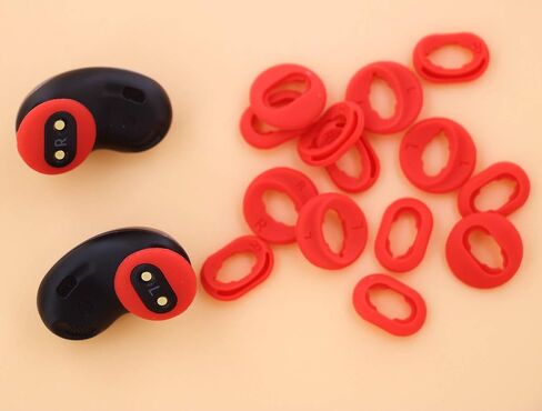 IiEXCEL Galaxy Buds Live محول نصائح سماعات الأذن، 8 أزواج بديلة S / L 2 حجم سيليكون الأذن نصائح براعم الجناح تناسب في حالة متوافقة مع Samsung Galaxy Buds Live - برونزي غامض in Saudi Arabia
