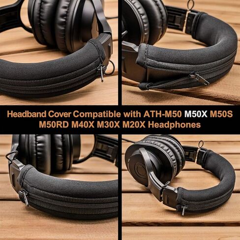 غطاء رأس بديل متوافق مع سماعات ATH M50X M50 M40X M40 M30X M20X (فضي) in Kuwait