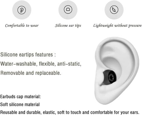 Silicone Earbud Replacement Tips Compatible with Powerbeats Pro Beats Wireless Earphone Headphones,4 Pairs Replacement Earbuds Cap in Kuwait