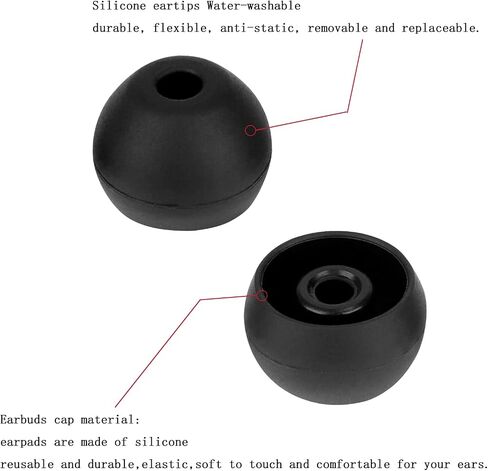 Silicone Earbud Replacement Tips Compatible with Powerbeats Pro Beats Wireless Earphone Headphones,4 Pairs Replacement Earbuds Cap in Kuwait
