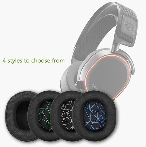 وسائد أذن بديلة من Arctis 3 وسائد أذن ناعمة متوافقة مع سماعات الألعاب اللاسلكية SteelSeries Arctis9 Arctis7 Arctis5 Arctis3 Arctis1 وArctis pro (Arctis-أسود وأزرق) in Saudi Arabia