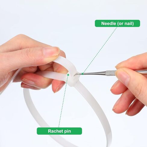 Nuanchu 100 Pcs 36 Inch White Zip Ties Heavy Duty Cable Ties | for Indoor Outdoor Binding Fences, Awnings Tying, Branches Bundling of Crops in Kuwait