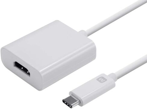 Monoprice USB-C to HDMI 2.0 Adapter - 4K@60Hz, Supports Up to 10Gbps Data Rate, USB 3.1 SuperSpeed, Compatible with MacOS, Windows, and Chrome OS, White - Select Series (Pack of 2) in Saudi Arabia