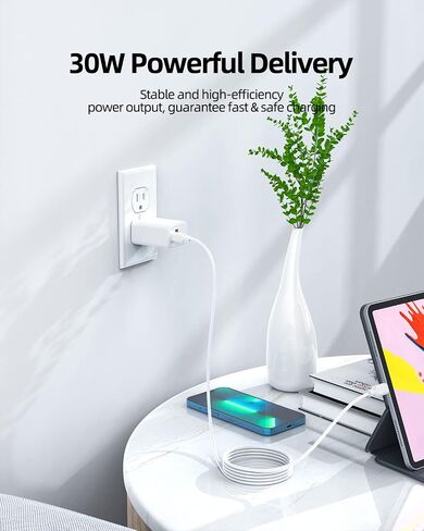 استبدال سلك الطاقة 27 وات 30 وات لجهاز التوجيه eero، eero 6، eero-Pro-6 Mesh WiFi، eero 6+، eero 6 Extender، eero Pro 6E، C010001 C210001 C110011r، eero 6 Mesh WiFi والمزيد من شاحن النوع C in Kuwait
