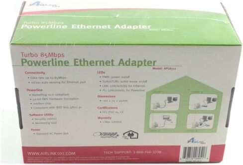 Powerline Turbo 85Mbps محول إيثرنت 85 ميجابت لكل ثانية in Kuwait