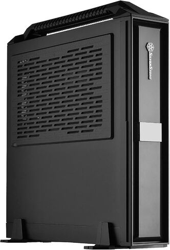 جراب كمبيوتر صغير للألعاب SST-RVZ02B-W بتقنية SilverStone للوحة الأم الصغيرة ITX مع دعم GPU بالحجم الكامل مع نافذة، SST-RVZ02B-W-X in Kuwait