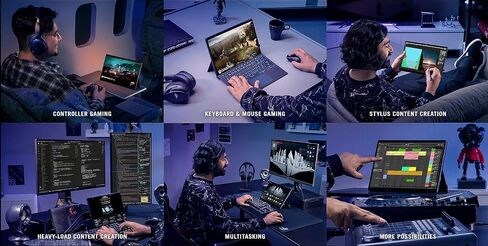 تابلت ASUS ROG Flow Z13-13.4 بوصة للألعاب بشاشة تعمل باللمس - معالج Intel Core i9-12900H الثاني عشر - NVIDIA GEFORCE RTX 3050 Ti - ذاكرة 16 جيجابايت - 1 تيرابايت PCIe Gen4 SSD - مفتاح MUX - مع قطعة قماش in Saudi Arabia