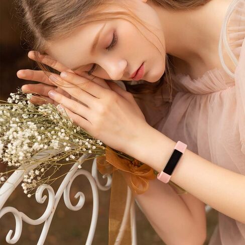 [5 عبوات] أساور رياضية متوافقة مع أساور Fitbit Alta HR وFitbit Alta Bands للنساء والرجال، أشرطة معصم بديلة من السيليكون الناعم الكلاسيكي لـ Fitbit Alta HR/Fitbit Alta (5 عبوات C، صغير) in Saudi Arabia