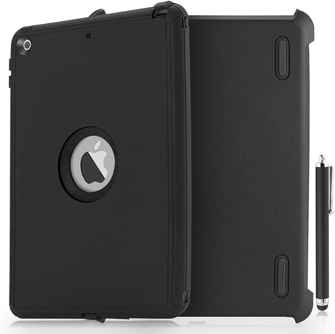 حافظة AICase iPad 9.7 2018 iPad 6th Generation/2017 iPad 5th Generation Case، شديدة التحمل مقاومة للماء والصدمات ثلاثية الطبقات مع قلم لجهاز iPad 9.7 5th/6th Generation (أرجواني) in Saudi Arabia
