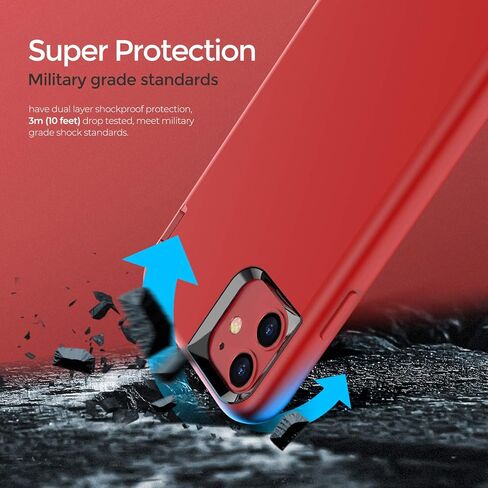 حافظة ORIbox لهاتف iPhone 14 لهاتف iPhone 13، حافظة شفافة شديدة التحمل مقاومة للصدمات ومضادة للسقوط in Kuwait