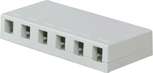Legrand - On-Q WP3506IV Six Port Surface Mount Box, Ivory in Saudi Arabia