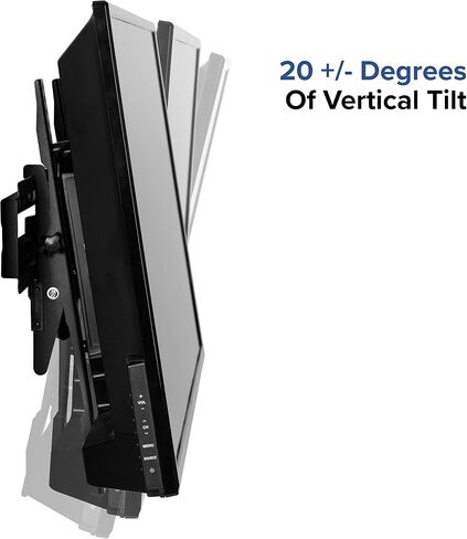 Flash Furniture FLASH MOUNT Tilt TV Wall Mount with Built-In Level - Max VESA Size 400 x 400mm - Fits most TV's 32" - 55" (Weight Capacity 120LB) in Saudi Arabia