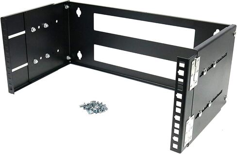 CNAweb 4U 19-Inch Hinged Extendable Wall Mount Bracket Collapsible Network Equipment Rack - Black in Kuwait