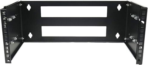 CNAweb 4U 19-Inch Hinged Extendable Wall Mount Bracket Collapsible Network Equipment Rack - Black in Kuwait