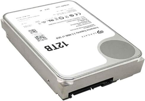 Seagate Exos x12 12TB SATA 6Gb/s 256MB Cache Enterprise Hard Drive 3.5in (ST12000NM0007) (متجدد) in Kuwait