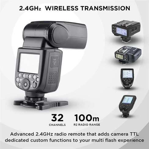 Flashpoint Zoom Li-on R2 TTL On Camera Flash Speedlight for Sony, 2.4G 1/8000 HSS Wireless Flash Speedlite Photography w/1.5 sec. Recycle Time, 11.1V 2000mAh Li-ion Battery, 650 Full-Power Flashes in Saudi Arabia