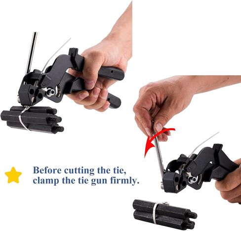 مجموعة أدوات ربط الكابلات المصنوعة من الفولاذ المقاوم للصدأ مقاس 11.8 بوصة من TR TOOLROCK، 200 قطعة، أربطة معدنية بسحاب مقاس 4.6 × 300 مم ومسدس كابل، مجموعة أدوات ربطات معدنية شديدة التحمل ذاتية القفل in Kuwait