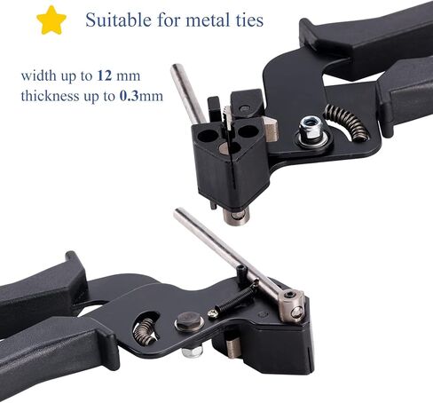 مجموعة أدوات ربط الكابلات المصنوعة من الفولاذ المقاوم للصدأ مقاس 11.8 بوصة من TR TOOLROCK، 200 قطعة، أربطة معدنية بسحاب مقاس 4.6 × 300 مم ومسدس كابل، مجموعة أدوات ربطات معدنية شديدة التحمل ذاتية القفل in Kuwait