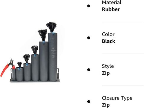 Ready-Zip-Go (tm) Magnetic Base Cable Tie Organizer with 250 Zip Ties and Cutter in Saudi Arabia