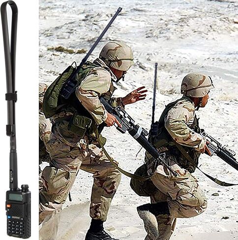 2 Pack-29 Inch Foldable/Tactical Raido Antenna Walkie Talkies Dual Band UV VHF/UHF 144/430Mhz Antennas Two Way Radio Connector for Kenwood Baofeng UV-5R UV82 888S F8HP Retevis H777 by WMM (72 cm) in Kuwait