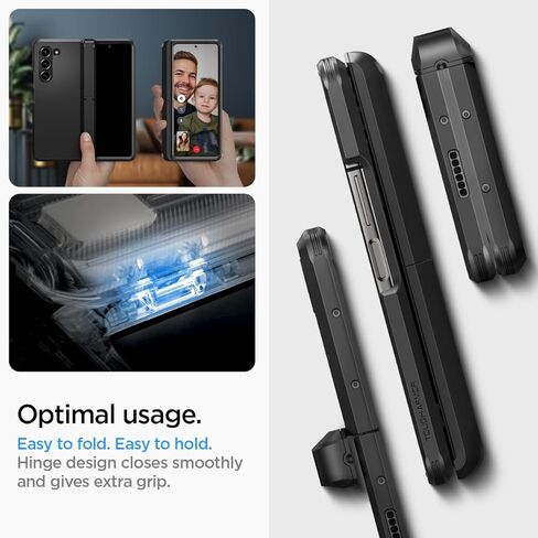 Spigen Tough Armor Pro P [حماية المفصلات] مصممة لحافظة Galaxy Z Fold 5 (2023) - أزرق سييرا in Kuwait
