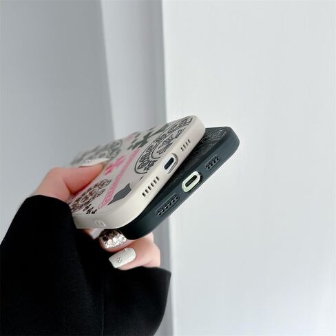 Cool Case for iPhone 15, Aesthetic Hearts Pattern Shockproof Ultra-Thin Fashion Phone Case for Boys Girls Teens Men and Woman(BlackPink-15) in Kuwait