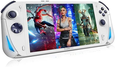 AOKZOE A1 Pro [وحدة المعالجة المركزية AMD R7 7840U-32GB+2 تيرابايت] 8 بوصات كمبيوتر Win 11 OS وحدة تحكم ألعاب فيديو صغيرة محمولة باليد كمبيوتر لوحي in Kuwait