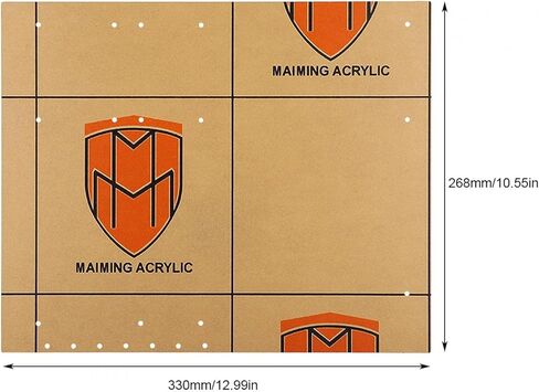 إطار أكريليك Zhiyavex للوحة الأم ATX، إطار شفاف مفتوح، غطاء كمبيوتر أوفرلوك 4 مم حامل قاعدة DIY، مقعد اختبار الكمبيوتر الشخصي، للاختبار أو كسر سرعة المعالج أو اللعب، 330 × 268 مم in Kuwait