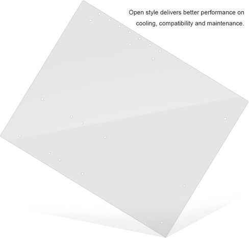 إطار أكريليك Zhiyavex للوحة الأم ATX، إطار شفاف مفتوح، غطاء كمبيوتر أوفرلوك 4 مم حامل قاعدة DIY، مقعد اختبار الكمبيوتر الشخصي، للاختبار أو كسر سرعة المعالج أو اللعب، 330 × 268 مم in Kuwait