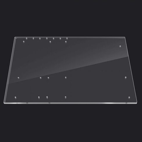 إطار أكريليك Zhiyavex للوحة الأم ATX، إطار شفاف مفتوح، غطاء كمبيوتر أوفرلوك 4 مم حامل قاعدة DIY، مقعد اختبار الكمبيوتر الشخصي، للاختبار أو كسر سرعة المعالج أو اللعب، 330 × 268 مم in Kuwait