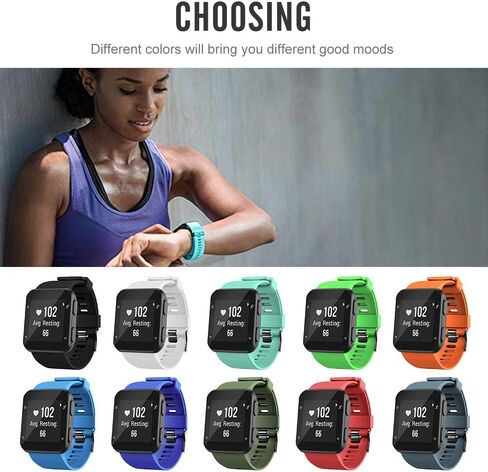 Meifox متوافق مع Garmin Forerunner 35 Band، أحزمة بديلة من السيليكون Solf لساعة Garmin Forerunner 35 in Kuwait