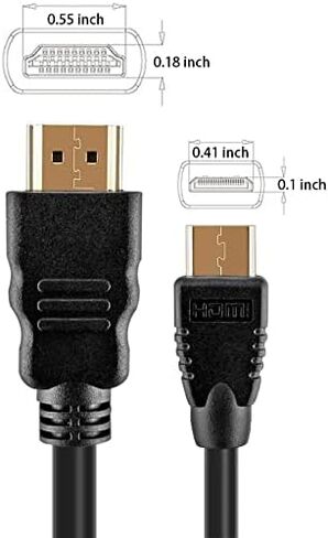كيبل HDMI صغير لكاميرا نيكون كولبيكس انظر الوصف للحصول على قائمة كاملة للكاميرات المتوافقة ماستير كابلز in Saudi Arabia