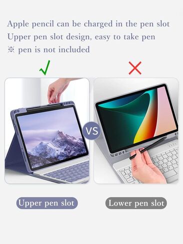 kaitesi iPad 10th Generation 2022 Keyboard Case Mouse, Magnetically Detachable Wireless Color Keyboard Slim Shell Lightweight Smart Case for iPad 10 10.9 inch (Dark Pink) in Kuwait