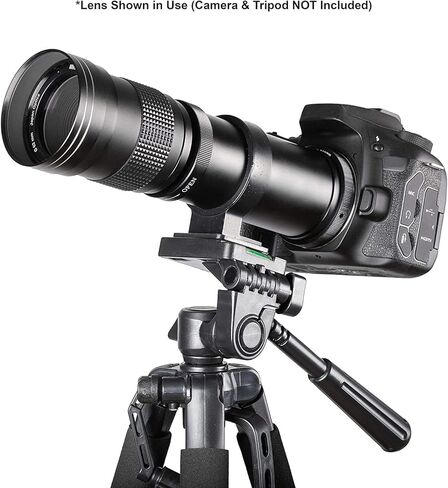 Ultimaxx 420-800mm f/8.3-16 Super HD Manual Telephoto Zoom T-Mount Lens Kit for Nikon Z5,Z6,Z6II,Z7,Z7II,Z9,Z50,ZFC Mirrorless Cameras - Includes: T-Mount to Nikon Z-Mount Adapter & More in Saudi Arabia