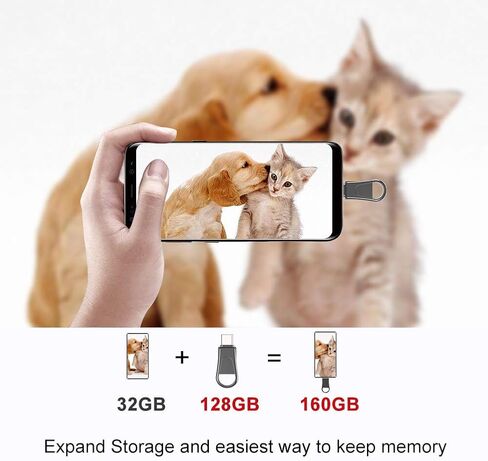 64GB USB C Flash Drive, 2-in-1 OTG USB 3.0 Thumb Drive, Dual USB Memory Stick Pen Drive for Type-C Android Smartphones Tablets and New MacBook Laptop PC PDA Samsung, Black in Kuwait