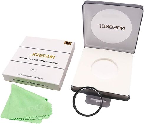 JONGSUN 77mm UV Filter, S-Pro HD Nano MRC Camera Ultraviolet Protection Filter, Multicoated, B270, Ultra-Slim, Lens Cloth Kit in Kuwait