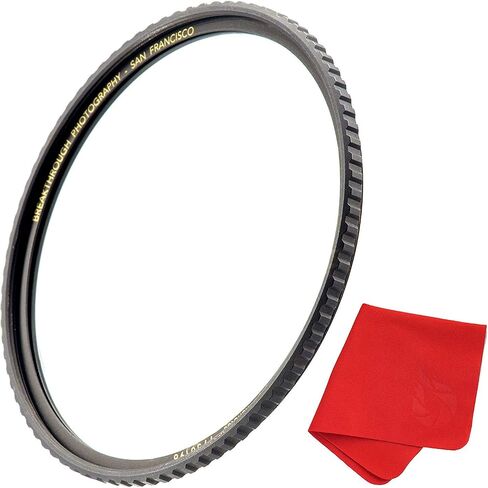 105mm X4 UV Filter for Camera Lenses - UV Protection Photography Filter with Lens Cloth - MRC16, Schott B270, Nano Coatings, Ultra-Slim, Weather-Sealed by Breakthrough Photography in Saudi Arabia