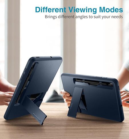 SURITCH Rugged Case for Samsung Galaxy Tab S6 lite 10.4-inch 2022/2020, Built-in Screen Protector Full Body Heavy Duty Shockproof Protective Tablet Cover with S-Pen Slot Kickstand, Navy in Kuwait