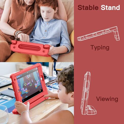 JETech Kids Case for iPad Mini 5/4/3/2/1 (7.9-Inch, 2019/2015/2014/2013/2012 Model) with Built-in Screen Protector, Shockproof Full-Body Handle Stand Tablet Protective Cover (Plum) in Saudi Arabia