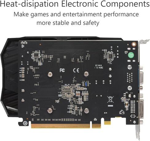 بطاقة رسومات SAPLOS Radeon HD 7670، 2 جيجابايت، 128 بت، DDR3، HDMI، VGA ، DVI، 650 ميجاهرتز بطاقة فيديو للألعاب للكمبيوتر الشخصي PCI Express X16، DirectX 11، التوصيل والتشغيل in Kuwait