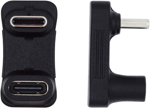 CY Adapter 10Gbps USB3.0 Type C Male to Dual Type-A OTG & Type-C Female Power Data Splitter Adapter Angled Compatible with Steam Deck Laptop in Kuwait